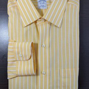 Brooks Brothers Men's Luxurious Dress Shirt Yellow